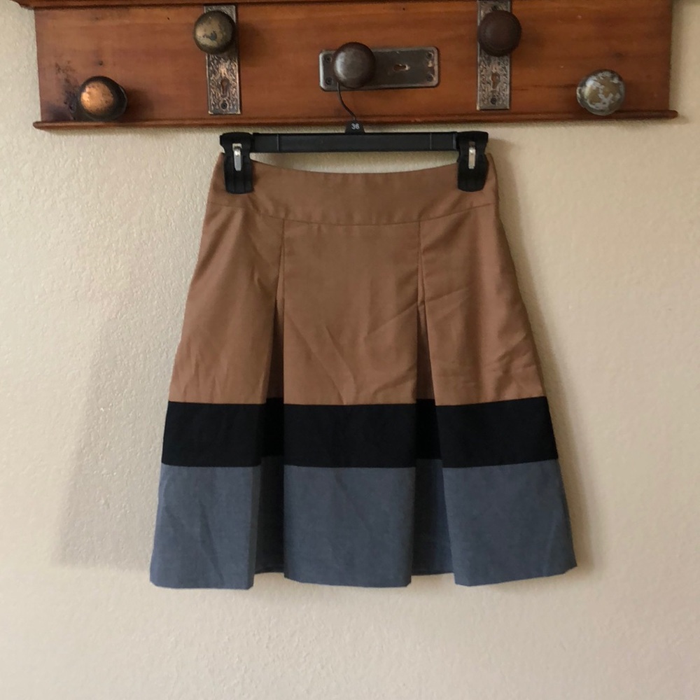 A-line pleated skirt